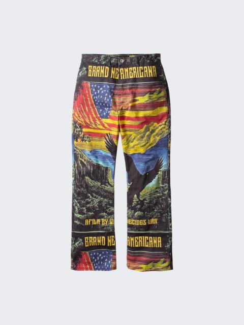 WHO DECIDES WAR Vintage Trousers Multi