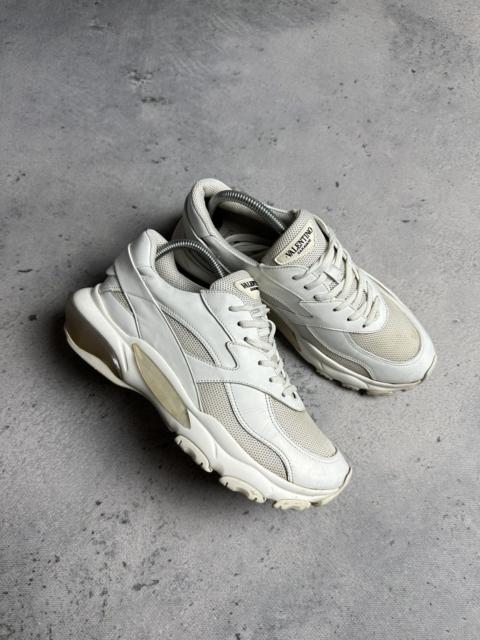 Valentino Valentino Sneakers Bounce Raised Sole Low Top Trainers White