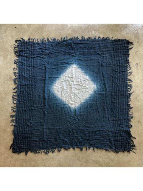 Fendi Blue Ff Monogrammed Oversized Ombré Stole