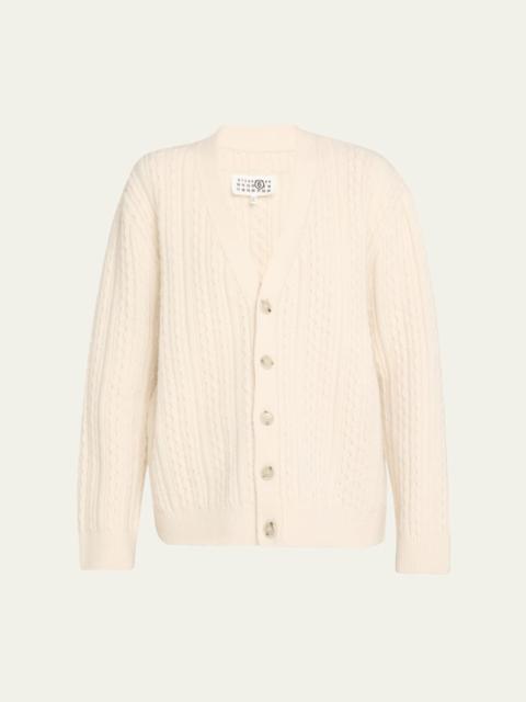 MM6 Maison Margiela Cable-Knit Cardigan