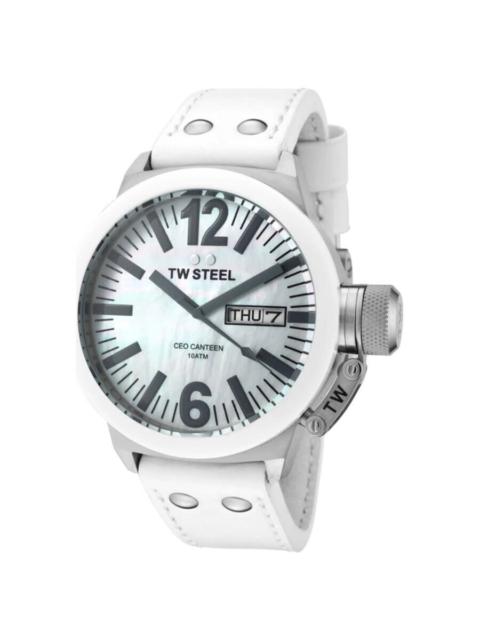 Other Designers TW Steel Ceo Canteen Quartz White Dial Men's Watch CE1037