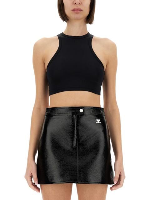 courrèges JERSEY CROP TOP