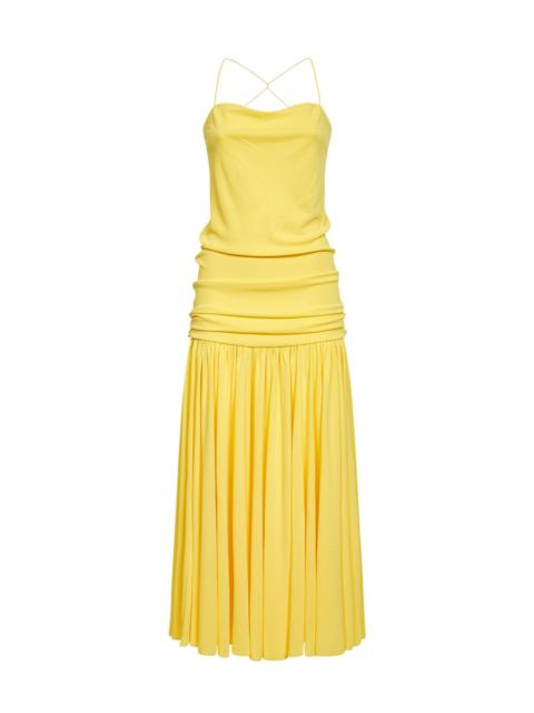 JACQUEMUS Jacquemus Women Yellow The Abiha Gathered Waist Dress