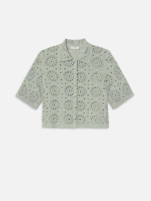 FRAME The Crochet Boxy Top