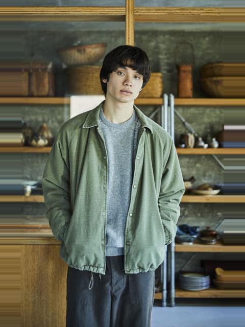 orSlow ORSLOW REVERSE SATEEN FLEECE LINED COACH JACKET VINTAGE WASHED DARK OLIVE