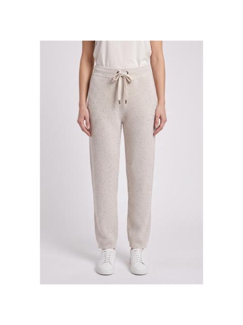 Brunello Cucinelli Brunello Cucinelli Light Beige Knit Trousers