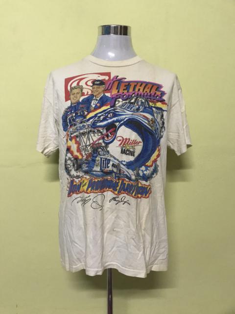 Other Designers Vintage - Vtg Larry Dixon Racer Miller Racing With Signature Tshirt