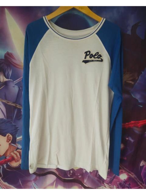 Polo Ralph Lauren Polo Ralph Lauren Blue and White Spellout Longsleeve