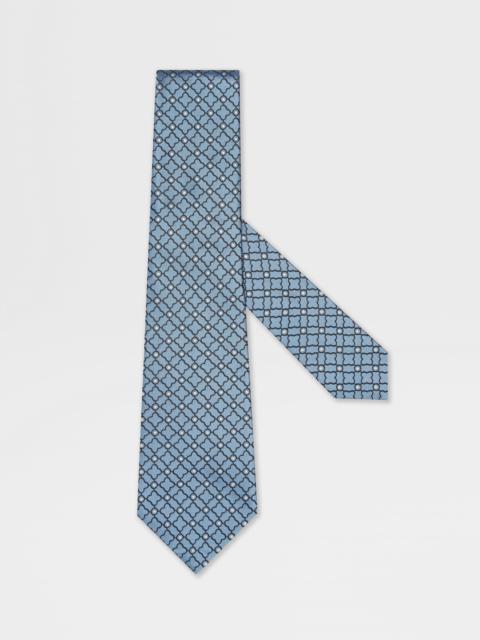 ZEGNA LIGHT BLUE SILK TIE