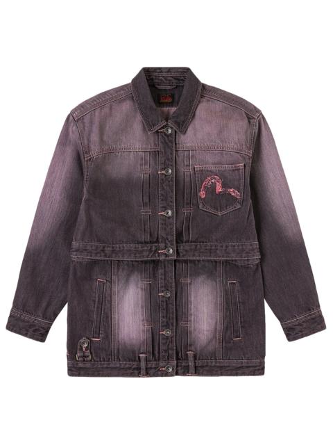 EVISU Embroidery Two Way Denim Jacket