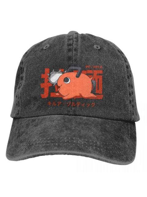 Other Designers Hip Hop Y2K Japanese Anime Pochita Chainsaw Man Baseball Cap Sunshade Hat