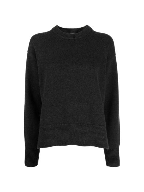 crew-neck knitted jumper