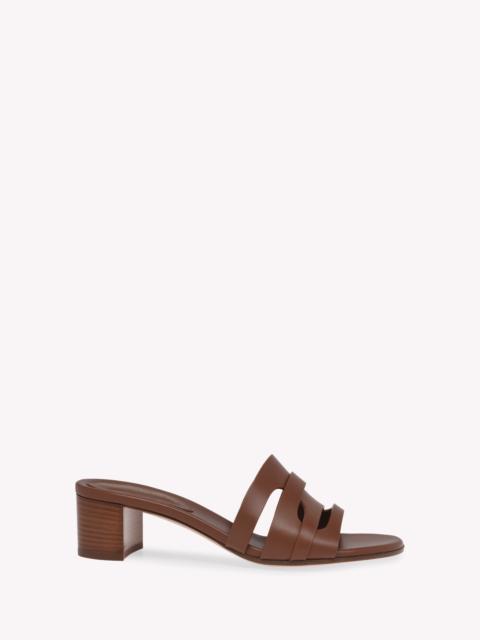 Gianvito Rossi Gianvito Rossi Nora 45 Mules in Brown Calf at Nordstrom