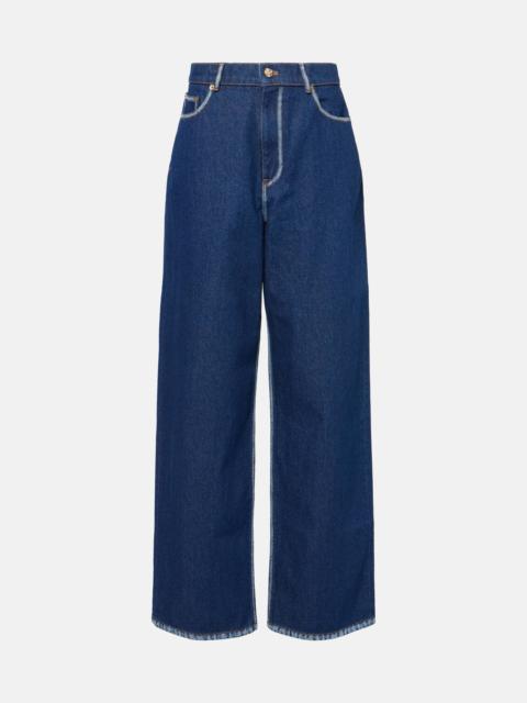 NINA RICCI High-rise wide-leg jeans