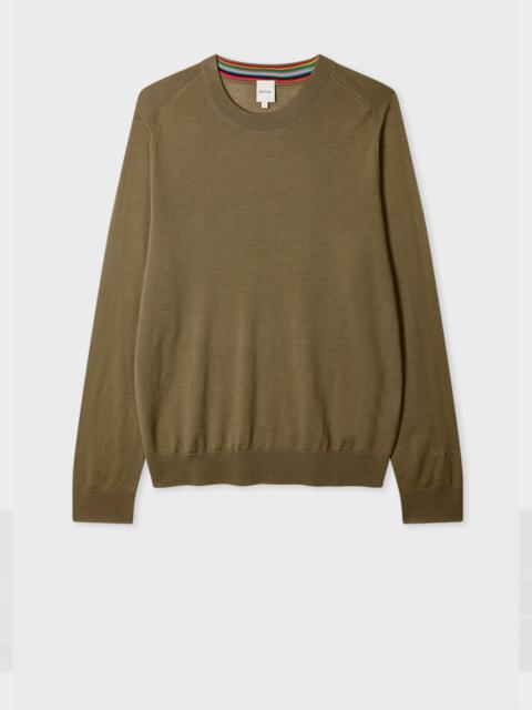 Paul Smith Khaki Merino Wool Sweater