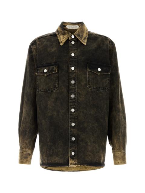 NAMACHEKO Black denim Hank shirt