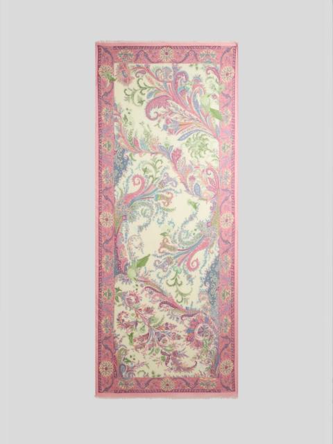 Etro SCARF WITH FLORA AND FAUNA MOTIF