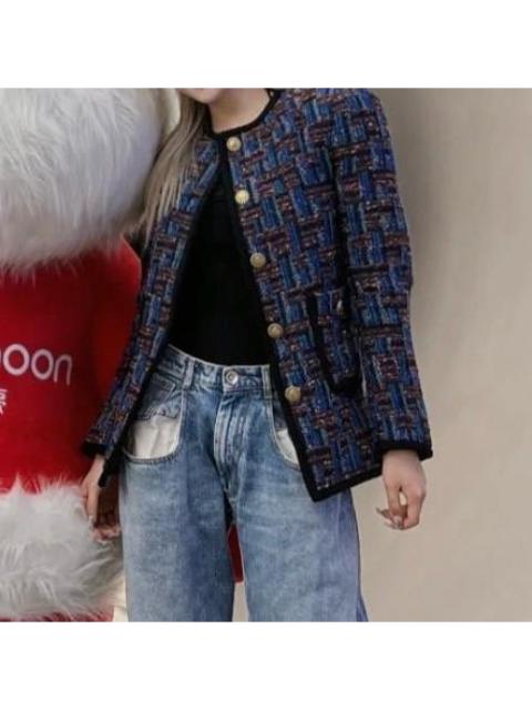 SAINT LAURENT YSL Saint Laurent runway collection colorful tweed jacket