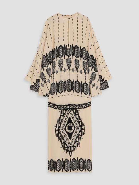 Johanna Ortiz Mimbreño printed silk crepe de chine maxi dress