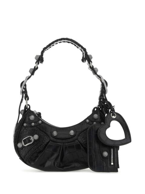 BALENCIAGA Balenciaga Women Black Leather Le Cagole Xs Shoulder Bag