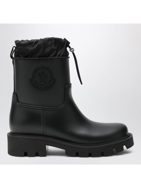 Moncler Moncler Kickstream Rain Boots In Pvc And Nylon, Black Women