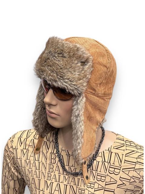 Other Designers Ruben Kone - FYE💥Vintage RUBEN Corduroy Faux Fur Quilted Trooper Trapper
