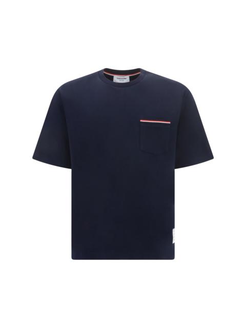 Thom Browne Thom Browne Cotton T-Shirt Navy Men