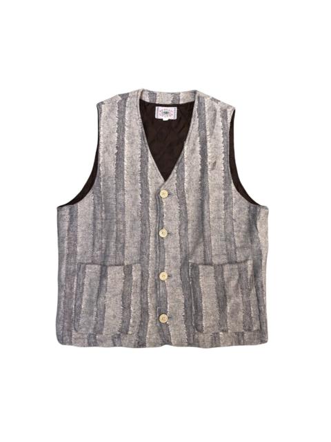 Other Designers Vintage - Nice Design Brunati Stripes Wool Vest