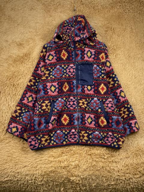 Other Designers Japanese Brand - Vintage Smile Land Fleece Native Aztec Navajo Jacket J1751