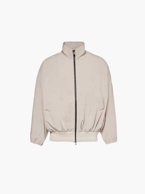 Vented relaxed-fit stretch-woven jacket