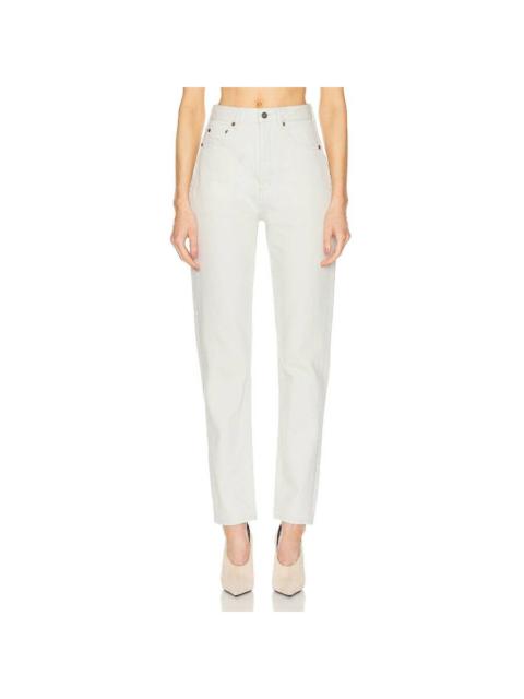 SAINT LAURENT Saint Laurent Chalk White Denim Slim-Fit Jeans