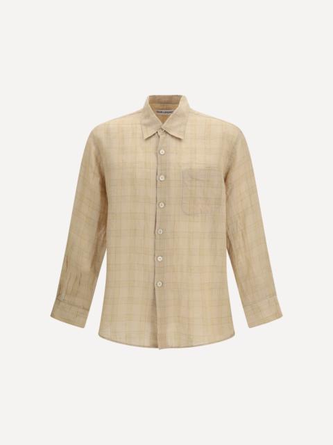 Our Legacy Above Shirt vacay check gauze linen