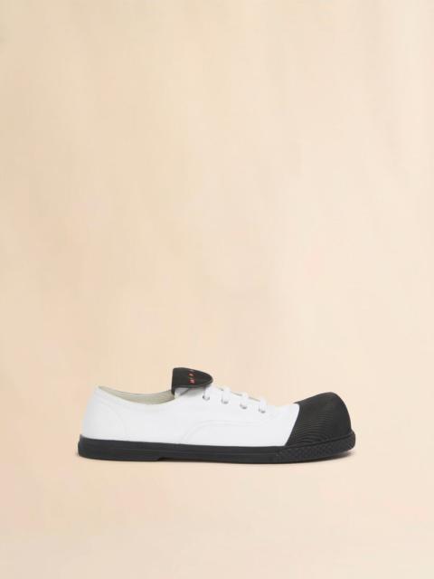 Marni WHITE CANVAS NEW WAVE SNEAKER