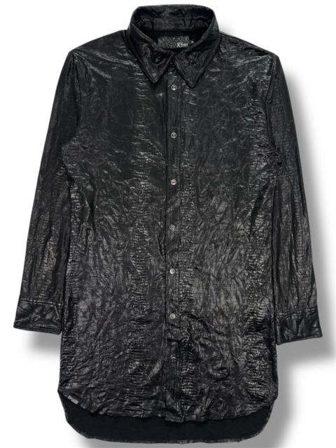 Japanese Brand - Xfrm Snake Skin Pattern Long Button Ups Shirt
