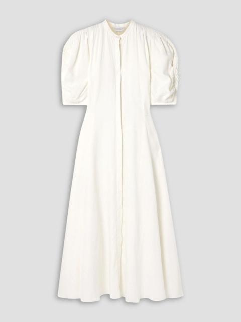 GABRIELA HEARST Arabella pintucked linen maxi dress