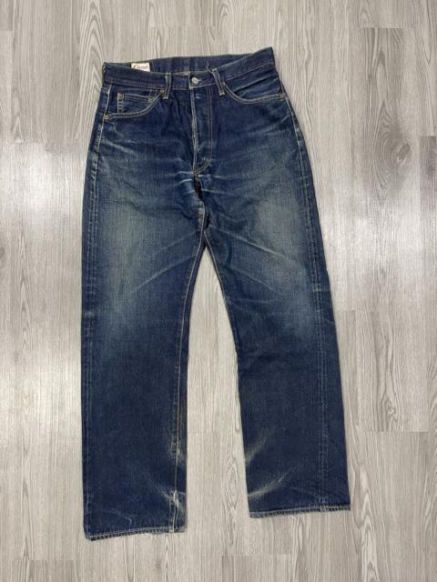 Other Designers Japanese Brand × Vintage - Pure indigo Non Sanforized Canton Selvedges distressed denim