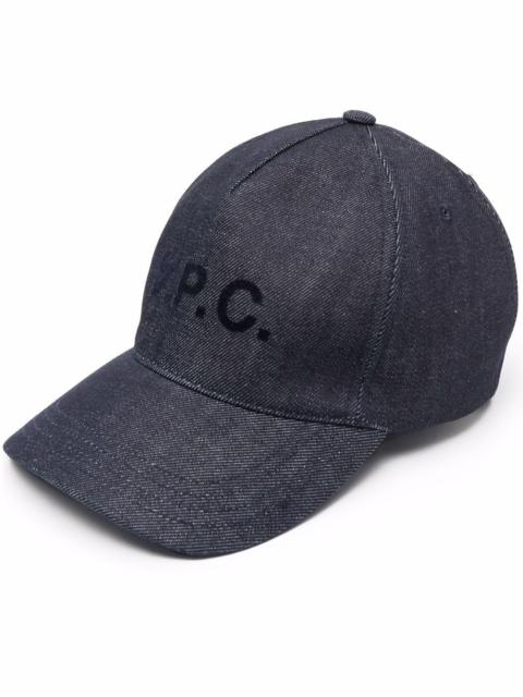 logo-print cap