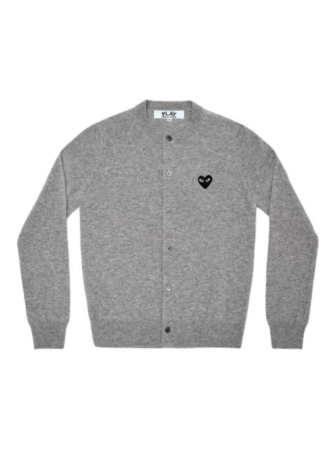 Comme des Garçons PLAY Round-Neck Black Emblem Cardigan Unisex