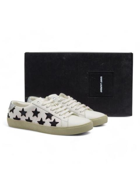 SAINT LAURENT Saint Laurent Paris Court Stars Low Top Sneakers - Leather - White - 40 7US $750