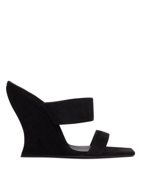 Alaïa Black Suede Wave Mules