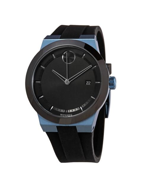 Other Designers Movado Bold Quartz Black Dial Black Silicone Men's Watch 3600626