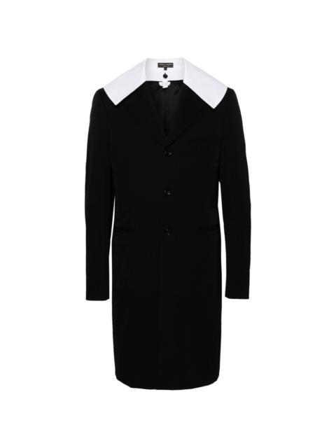 detachable-panel wool coat