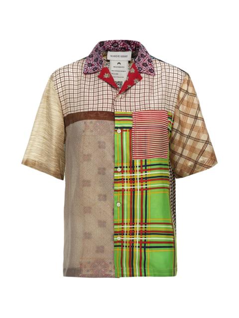 Marine Serre 'Regenerated Silk Scarves Bowling' shirt