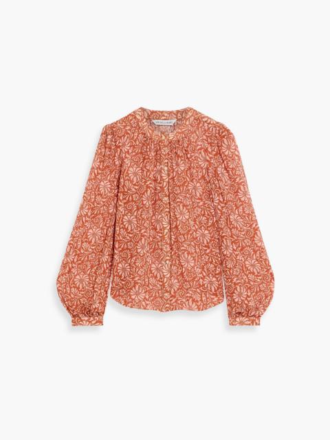 VERONICA BEARD Ashlynn floral-print silk-georgette blouse