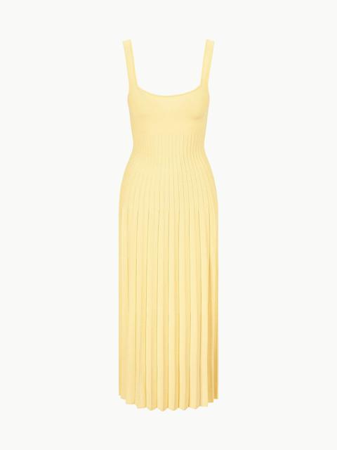 STAUD STAUD ELLISON DRESS LEMON DROP