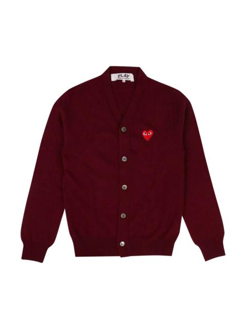 Comme des Garçons PLAY Comme des Garçons PLAY Heart Wool Cardigan 'Burgundy'