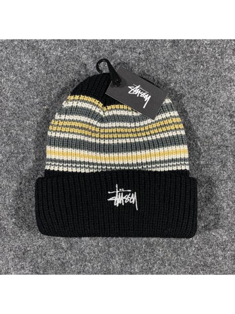 Stüssy RARE Stussy Striped Cuff Beanie Hat