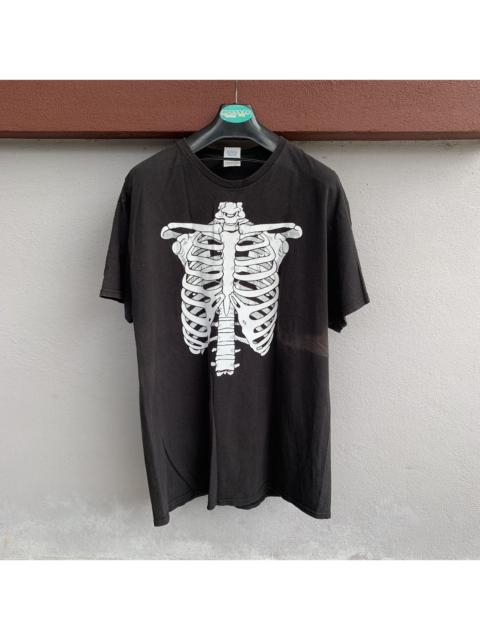 Other Designers Other - Skeleton Tee Inspired Kapital Number Nine Tee Thrashed Faded