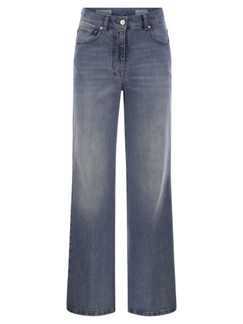 Peserico - Peserico Women Stretch Cotton Denim Trousers