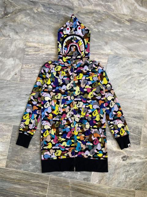 A BATHING APE® Bape Black Multi Camo Shark Dress Hoodie